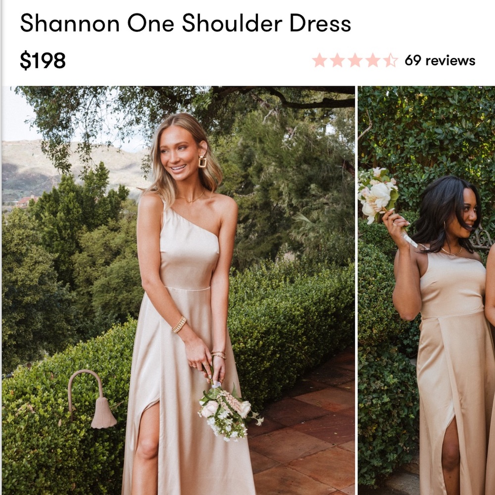 Shannon one shoulder dress